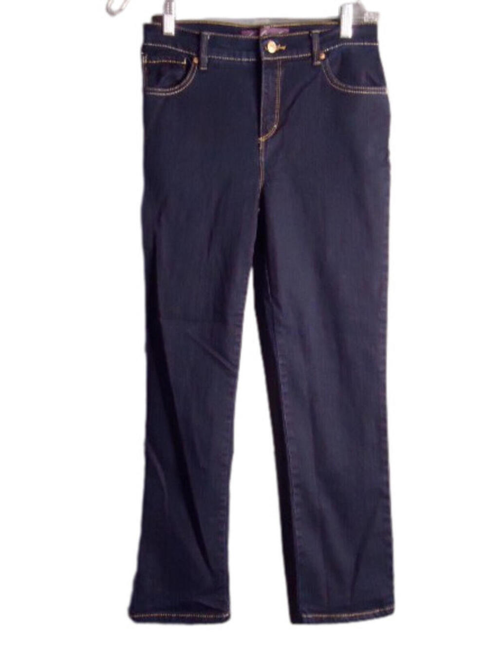 Gloria Vanderbilt Amanda Straight Leg Jeans Dark Wash Womens Size 6 Petite